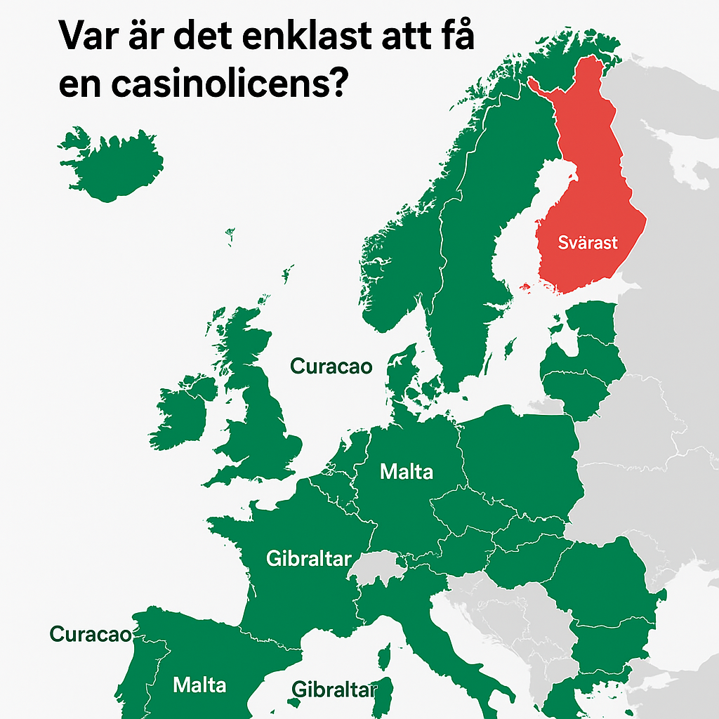 Var är det enklast att få en casinolicens?